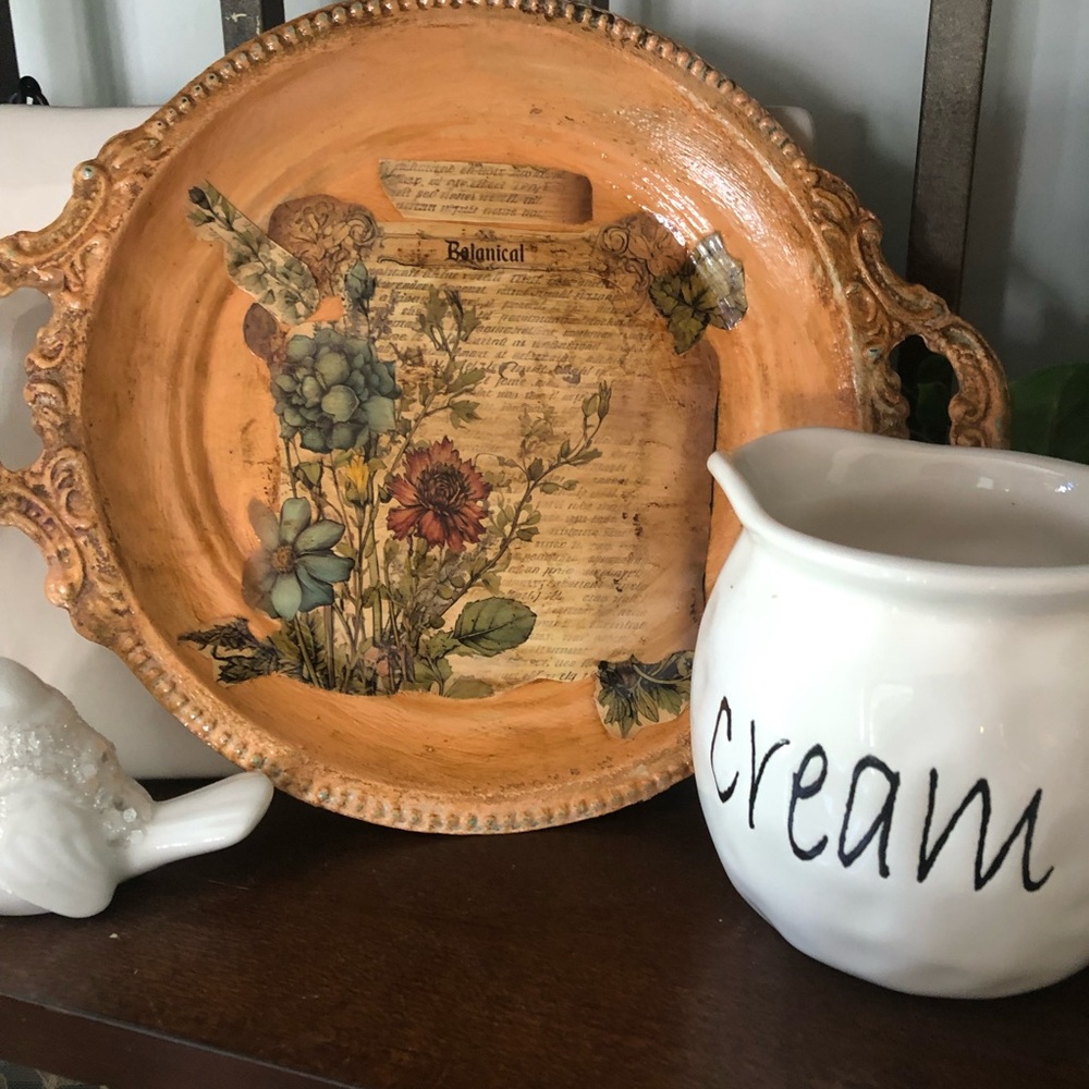 🌻Refurbished silver tray🌻